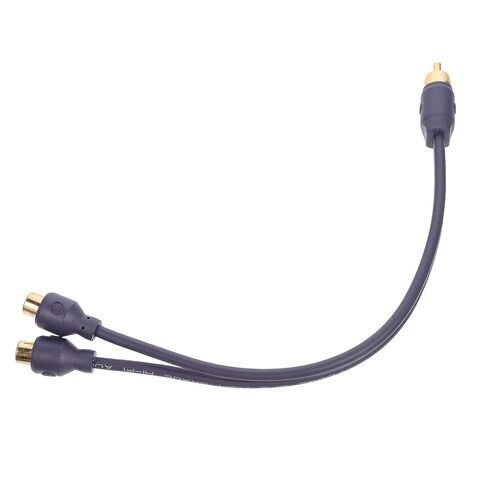 VALICLUD Car Sound Power Amplifier Cable Y Splitter Male to Dual Female Audio Wire Converter for Car Audio Equipment Installation in Saudi Arabia