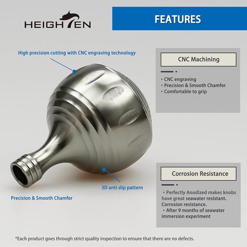 HEIGHTEN 35mm Fishing Reel Handle Knob for Shimano Daiwa Baitcasting Spinning Reel Stradic Vanford Sahara FI Tranx SLX Ballistic Exceler Tatula in Saudi Arabia