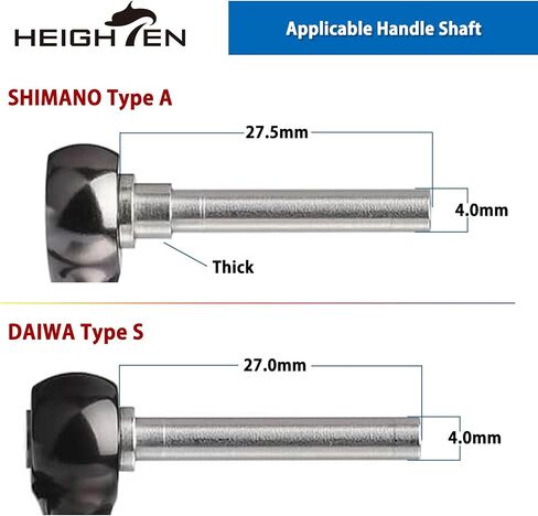 HEIGHTEN 35mm Fishing Reel Handle Knob for Shimano Daiwa Baitcasting Spinning Reel Stradic Vanford Sahara FI Tranx SLX Ballistic Exceler Tatula in Saudi Arabia