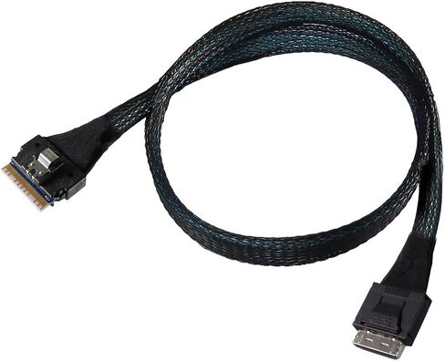 Micro SATA Cables |50cm PCIe Gen 4 SlimSAS 8i (SFF-8654) to OCulink 8-Lane SFF-8611 8i Cable for High-Speed Data Transfer in Saudi Arabia