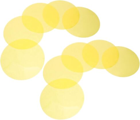 Cabilock 10pcs Yellow Lighting Filters Gel Sheets, Colored Film for Lights, Warm Tone Color Correction Gels for Home Decor Photo Studio Led Lamps Spotlights in Saudi Arabia
