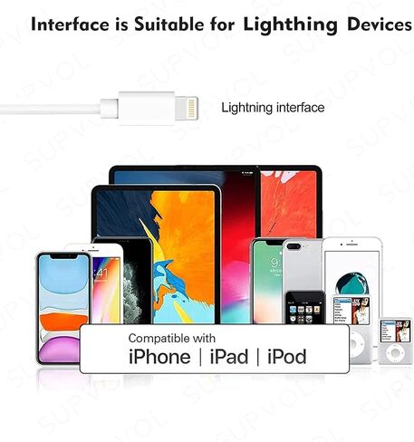 سماعات أذن لسماعات أذن iPhone سلكية مع جهاز تحكم مدمج للتحكم في الموسيقى والمكالمات الهاتفية ومستوى الصوت متوافقة مع iPhone 14 13 12 11 Pro Max XS XR X 8 7 6 in Kuwait