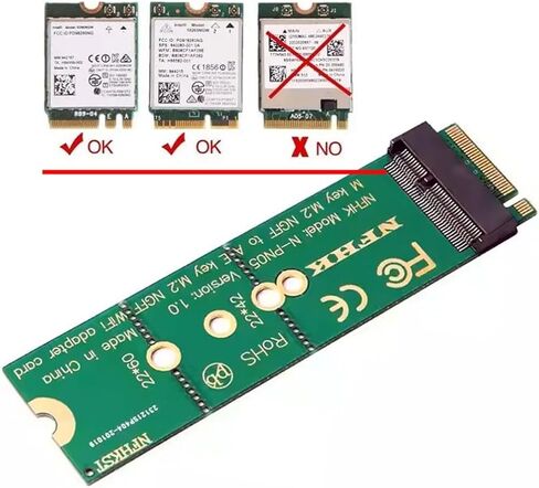 chenyang M.2 NGFF PCIe A+E/E Key Wireless to M.2 NVME M Key Adapter Card for SSD to Wireless Interface Adapter Card in Saudi Arabia