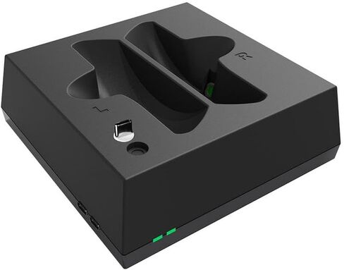 for PS VR2 Dual Charging Dock Station PS VR Glasses Charger Magnetic Charging Cable PS VR Handle Charging Base VR Accessories - (B, Color Name: Black) in Saudi Arabia