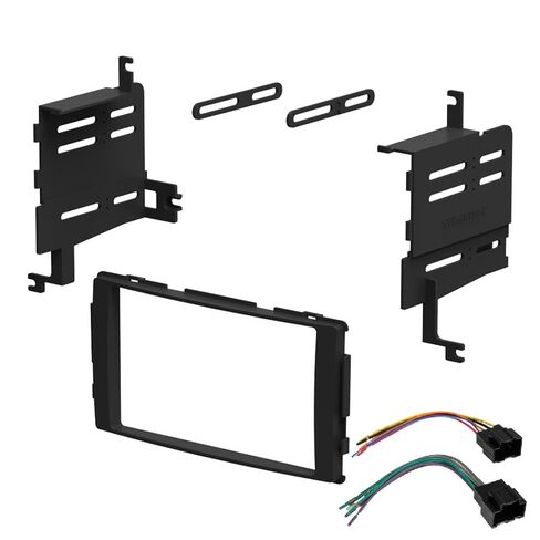 Double DIN Car Stereo Radio Installation Dash Kit Compatible with Hyundai Santa Fe (Dash Kit + Wiring Harness + Antenna Adapter) 2007 2008 2009 2010 in Saudi Arabia