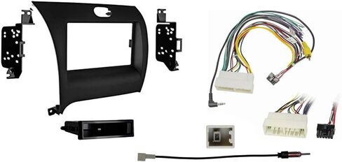 حزمة تثبيت راديو الصوت Harmony تناسب Kia Forte & Forte 5 2017-2018 مع Metra 99-7356B Single DIN Dash Kit in Saudi Arabia