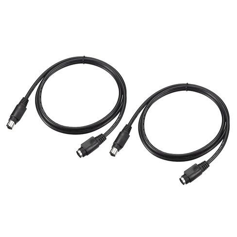PS/2 Mouse and Keyboard Extension Cable 6 Pin 3.28 Feet Male to Female for PC 2 Pcs,Black in Saudi Arabia