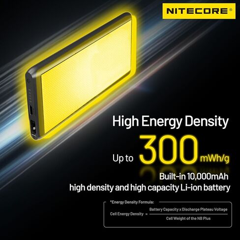 Nitecore NB Plus 10000mAh Power Bank IPX7 مقاوم للماء وخفيف الوزن من فئة الطاقة من ألياف الكربون in Saudi Arabia