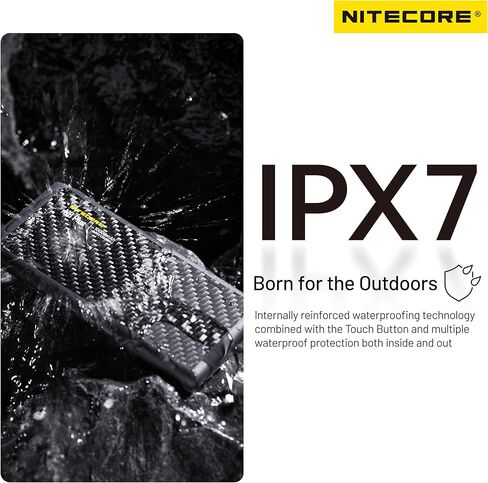 Nitecore NB Plus 10000mAh Power Bank IPX7 مقاوم للماء وخفيف الوزن من فئة الطاقة من ألياف الكربون in Saudi Arabia