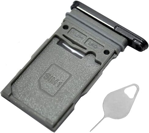 علبة بطاقة SIM Galaxy S23 قطعة واحدة بديلة S23 + حامل فتحة بطاقة Sim لهاتف Samsung Galaxy S23 5G S911U1 S911 S23 + S916 جزء إصلاح صينية بطاقة Sim مع إبرة فتح (أسود فانتوم) (أسود) in Saudi Arabia