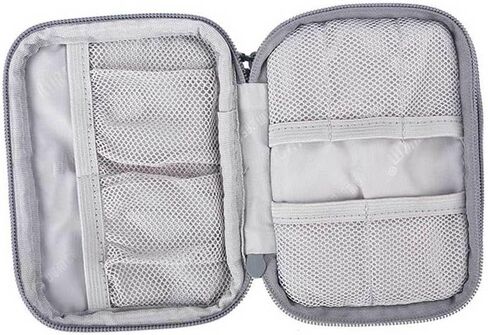 DOITOOL Multi-Function Data Cable Organizer Pouch for Travel Earphone Holder Bag Dual Layers Portable Tech Accessories Storage for Men and Women Black in Saudi Arabia