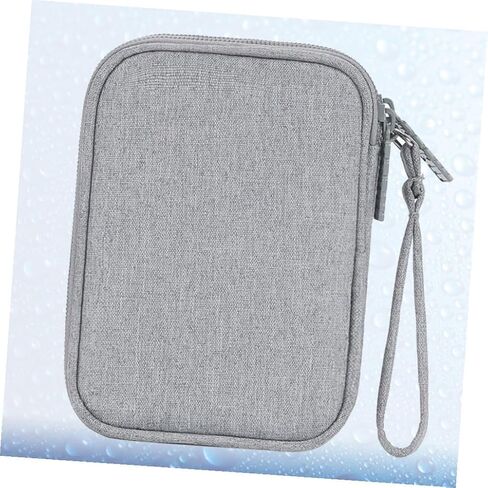 DOITOOL Multi-Function Data Cable Organizer Pouch for Travel Earphone Holder Bag Dual Layers Portable Tech Accessories Storage for Men and Women Black in Saudi Arabia