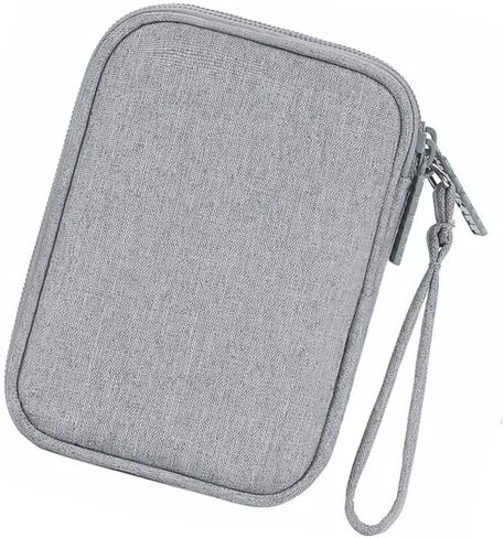 DOITOOL Multi-Function Data Cable Organizer Pouch for Travel Earphone Holder Bag Dual Layers Portable Tech Accessories Storage for Men and Women Black in Saudi Arabia