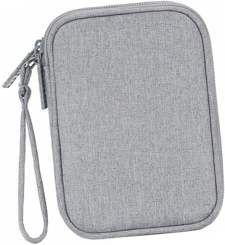 DOITOOL Multi-Function Data Cable Organizer Pouch for Travel Earphone Holder Bag Dual Layers Portable Tech Accessories Storage for Men and Women Black in Saudi Arabia