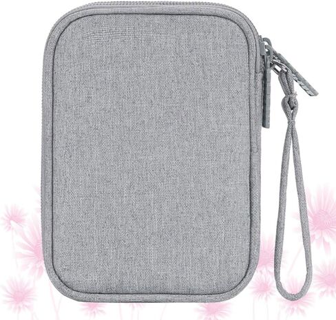 DOITOOL Multi-Function Data Cable Organizer Pouch for Travel Earphone Holder Bag Dual Layers Portable Tech Accessories Storage for Men and Women Black in Saudi Arabia