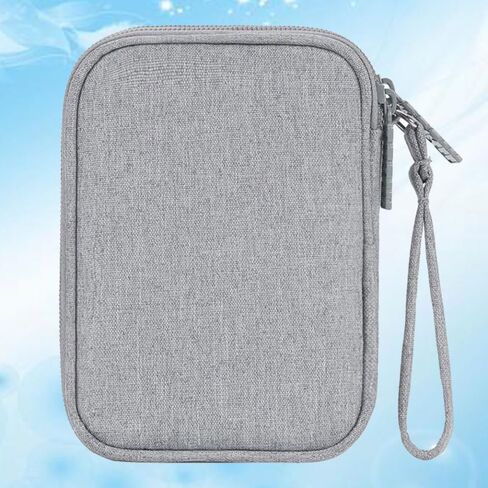 DOITOOL Multi-Function Data Cable Organizer Pouch for Travel Earphone Holder Bag Dual Layers Portable Tech Accessories Storage for Men and Women Black in Saudi Arabia