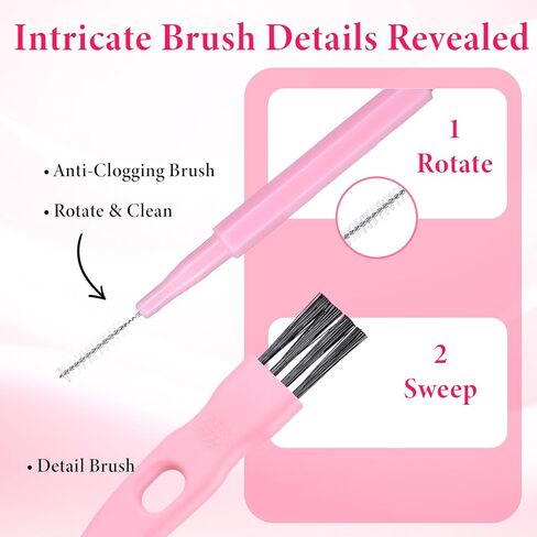 Sibba 20Pcs Cell Phone Cleaning Kit, Anti-Clogging Mini Brushes with Large Brush Cleaning Cloth Nylon Charging Port Cleaner Kit for USB-C Charging Port, Phone Speaker, Earbuds Tools in Saudi Arabia