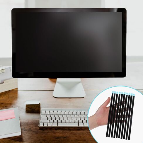 10 Pcs Laptop Screen Tape for LED Display Replacement, 7.87 Inch Double Sided Black Pull Tab Stretch Tape Adhesive Tapes for Tablets Mobile Phones Laptop LCD LED Screen Replacement in Saudi Arabia