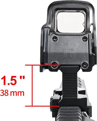 8 فتحات Picatinny Riser Mount، ارتفاع 1.5 بوصة، حامل Riser Dot، حامل Picatinny السكك الحديدية مع حامل بصري بارتفاع 1.5 بوصة لبصريات EXPS XPS HWS in Saudi Arabia
