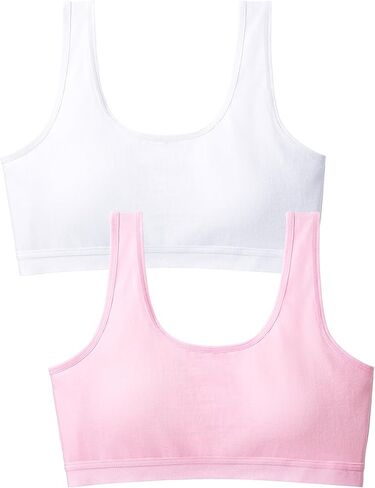 BOOPH Girls Training Bras Kids Wireless Padded Crop Cami Cotton Sports Bra for Teen Girls Underwear 9-15 Years in Saudi Arabia