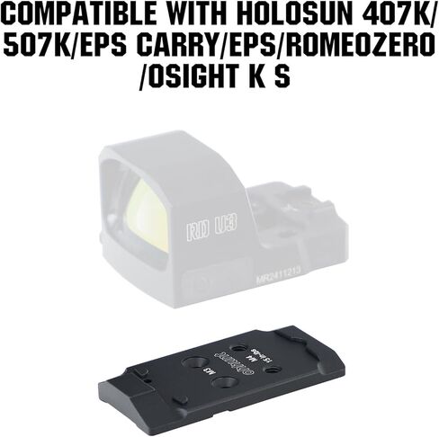 ohhunt Optic Adapter Plate Compatible with CZ Shadow 2 Optic Ready, Compatible with Holosun 407K/507K/EPS Carry/EPS/RomeoZero in Saudi Arabia