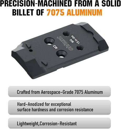 ohhunt Optic Adapter Plate Compatible with CZ Shadow 2 Optic Ready, Compatible with Holosun 407K/507K/EPS Carry/EPS/RomeoZero in Saudi Arabia