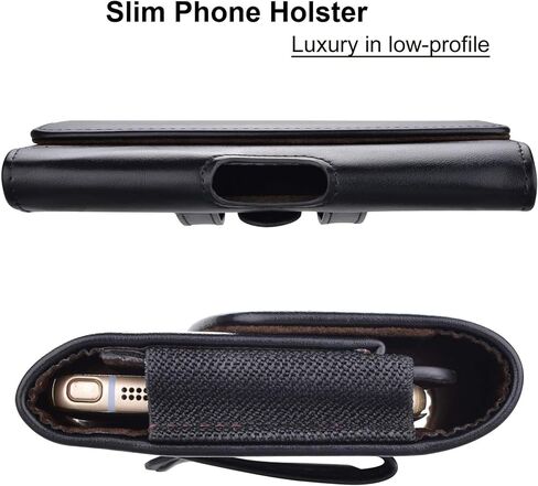 Phone Holster for Samsung Galaxy S26 Ultra [Built-in Card Slot],Phone Belt Case,Belt Loop,Belt Clip,Magnetic Closure Galaxy S26 Leather Horizontal Phone Pouch (Black) in Saudi Arabia