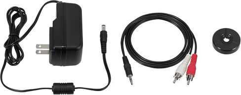 قرص دوار ستيريو أوتوماتيكي بالكامل يعمل بالحزام من Audio-Technica، هاي فاي، سرعتان، غطاء غبار، مضاد للرنين، طبق من الألومنيوم المصبوب (أحمر) مع مكبرات صوت على رف الكتب (عنصران) in Saudi Arabia