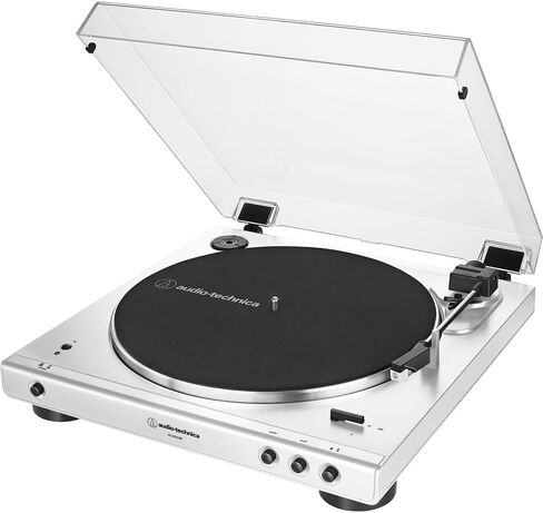 Audio-Technica AT-LP60XBT-WW Fully Automatic Wireless Belt-Drive Turntable with Bluetooth Bundle with Audio-Technica Bookshelf Speakers Black and 2 YR CPS Enhanced Protection Pack in Saudi Arabia
