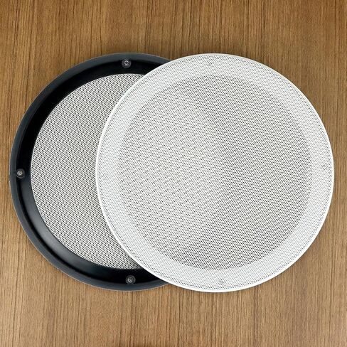 QWORK 2PCS 8-Inch White Ceiling Speaker Covers, Metal Mesh Grille Gurad, Car Speaker Grill Cover Guard Protector in Saudi Arabia