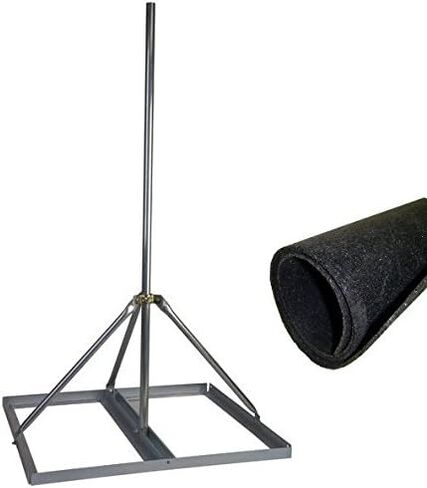 EZ NP-60-200 Non-Penetrating Roof Mount with 2" x 53" Mast Bundle with Rubber Roof Mat in Saudi Arabia