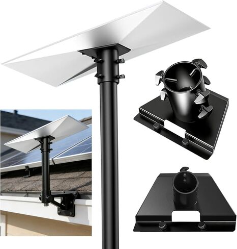 Star-Link Gen 3 Mount–Heavy Duty Pipe Adapter for Dish, 360° Rotatable Signal Bracket, Universal Wall Installation Kit Compatible Outdoor Weatherproof Carbon Steel Hardware in Saudi Arabia