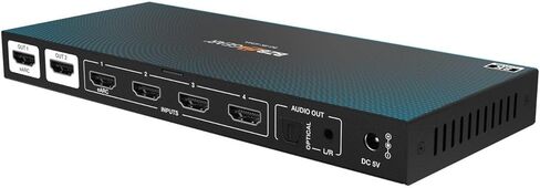 محول مصفوفة 4x2 8K UHD HDMI 2.1 مع تقليل الحجم التلقائي/إزالة تضمين الصوت (دعم 8K60/4K120 وVRR/FVA/ALLM) in Kuwait