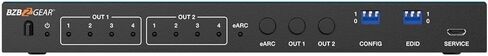 محول مصفوفة 4x2 8K UHD HDMI 2.1 مع تقليل الحجم التلقائي/إزالة تضمين الصوت (دعم 8K60/4K120 وVRR/FVA/ALLM) in Kuwait