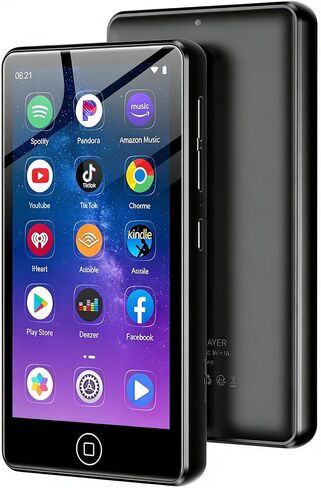 144GB MP3 Player with Bluetooth and WiFi, Android Spotify Music Player for Pandora, Amazon Music, Audible. 4.02" Touchscreen, Speaker, Supports Play Store,Up to 512GB in Saudi Arabia