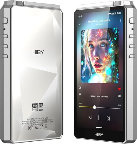 مشغل الصوت الرقمي HiBy Music R6 III 2025 مع مضخم صوت من الفئة A، MQA16X، DSD512، PCM768، مشغل Android مع بلوتوث وواي فاي، بطارية كبيرة 4500 مللي أمبير في الساعة، صوت عالي الدقة لعشاق الموسيقى in Kuwait