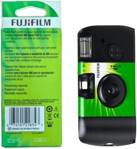 Fujifilm QuickSnap Flash 400 One-Time-Use Camera-Bonus Bundle- Free Lens Cleaning Pen and Pixibytes Signature Microfiber Cleaning Cloth... (5 x Camera + Lens Pen) in Saudi Arabia