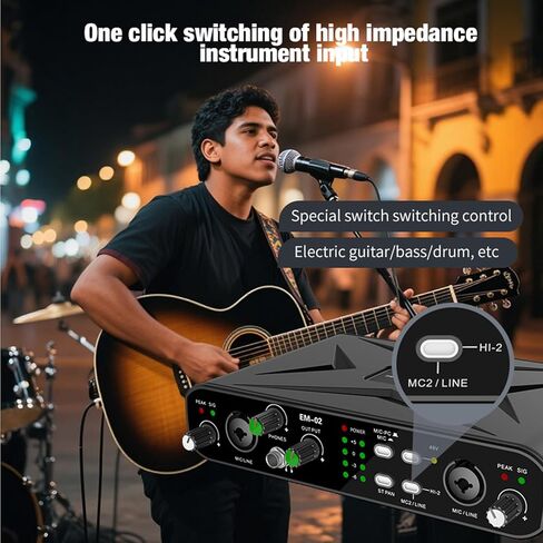 Cryfokt External USB Sound Card, 130dB 32bit 384kHz Sound Resolution, Audio Adapter with Type C Interface, Plug and Play Mixing Console for Live Streaming Recording Gaming in Saudi Arabia