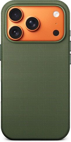 Mkeke for iPhone 17 Pro Max Case Techwoven Green, [Compatible with MagSafe] [Camera Control Cover] [Premium Tech Woven Fabric] [Drop Protection] Shockproof Skin-Friendly in Saudi Arabia