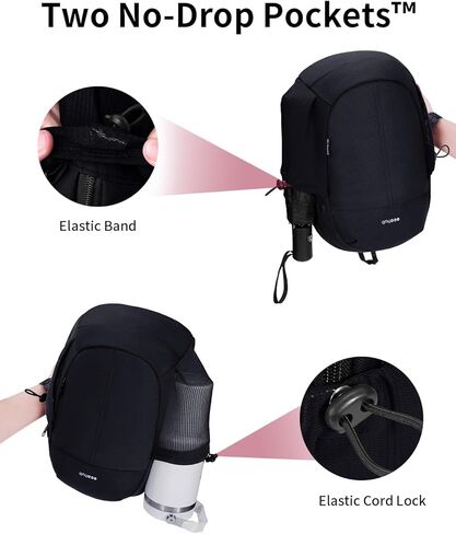 ECOHUB Crossbody Bags for Men with RFID Anti-Theft Lightweight Travel Hiking Sling Backpack Small Sports Shoulder Bag, Black in Kuwait