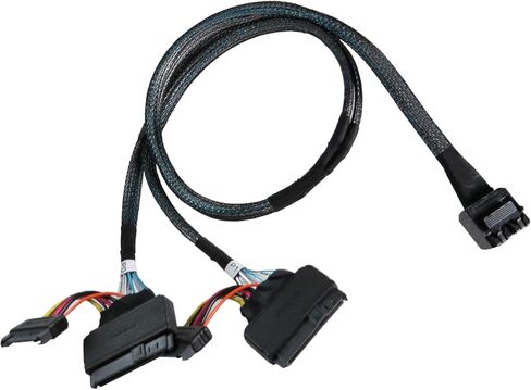 كابلات Micro SATA|Mini SAS HD 8X to U.2 (SFF-8639) x 2 كابل، 100 سم، in Saudi Arabia