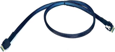 Micro SATA Cables SlimSAS 4i (SFF-8654) to SlimSAS 4i (SFF-8654) Cable - 60 CM in Saudi Arabia