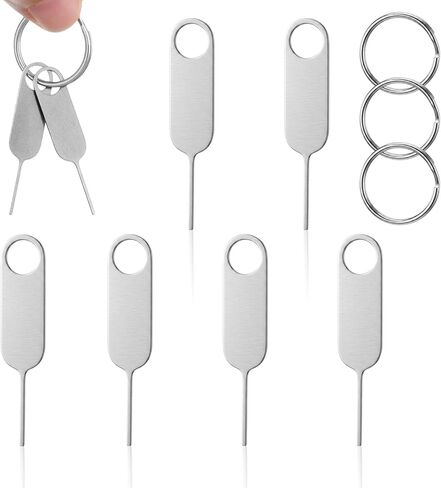 6 Pack Sim Card Removal Tool Sim Ejector Tool Universal Sim/SD Card Tray Opening Security Tools for Most Smartphone in Saudi Arabia