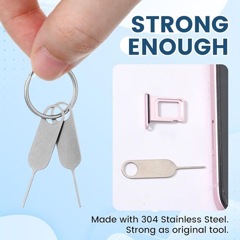 6 Pack Sim Card Removal Tool Sim Ejector Tool Universal Sim/SD Card Tray Opening Security Tools for Most Smartphone in Saudi Arabia