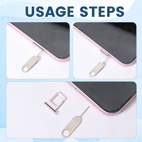 6 Pack Sim Card Removal Tool Sim Ejector Tool Universal Sim/SD Card Tray Opening Security Tools for Most Smartphone in Saudi Arabia