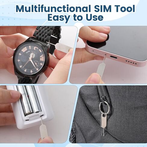 6 Pack Sim Card Removal Tool Sim Ejector Tool Universal Sim/SD Card Tray Opening Security Tools for Most Smartphone in Saudi Arabia