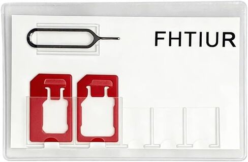 3 Pack Ultra Slim SIM Card Holder, Soft Flexible SIM Storage Case, Wallet Size Travel SIM Organizer with Eject Pin Slot(Green&Red&Yellow) in Saudi Arabia