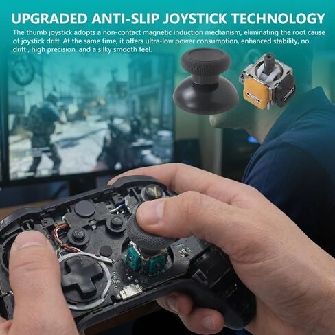 RGNEIN Advanced Electromagnetic Joystick Repl. Kit Fiti for Xbox Series X/S Gamepad - Complete Repair Module with Caps in Saudi Arabia