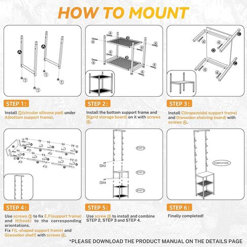 Gun Rack for 5 Rifles - Indoor Gun Rack for Wall Mount, Heavy Duty Stand Rifle Storage Organizer with 2 Bottom Storage Compartments for Ammo Boxes, Tactical Helmets & Accessories in Saudi Arabia