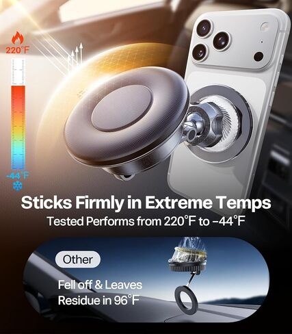 TORRAS 2026 Upgraded Vacuum Car Phone Holder for MagSafe Car Mount [98+ LBS Strongest Suction | 24 N58 Magnets] 360° Adjustable Magnetic Phone Holders for Your Car, for iPhone 17-12 Pro Max Plus Air in Saudi Arabia